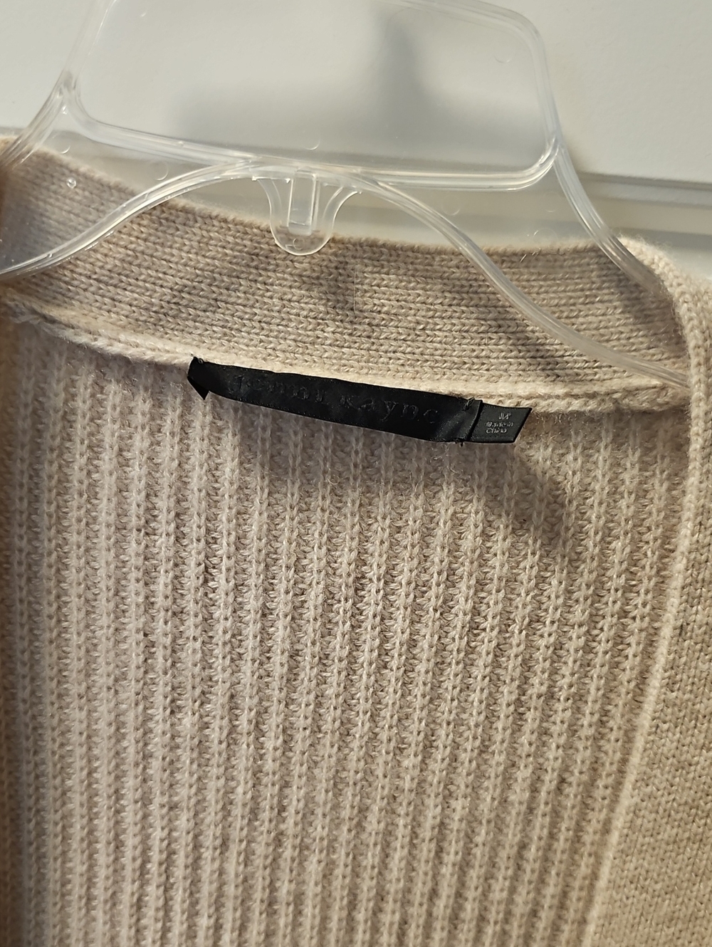 Jenni Kayne Cashmere Cocoon Cardigan Oatmeal XS Fits Oversized - Picture 3 of 9